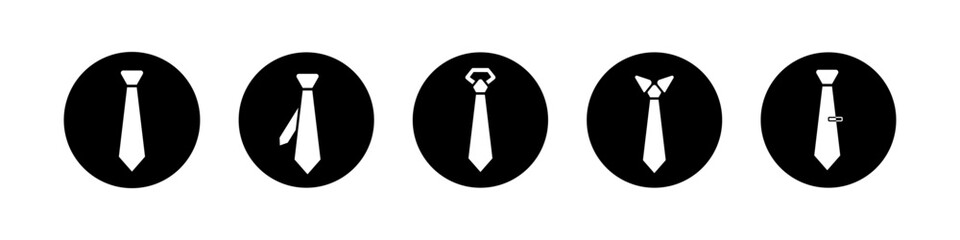 Necktie simple icon for logo. Tie vector illustration in business style.