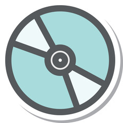 Obraz premium ステッカー風ミニミニアイコン DISC