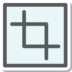 Obraz premium ステッカー風ミニミニアイコン トリミング