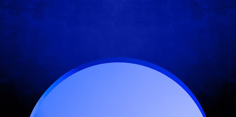 Shades of Blue. Abstract Textured Background with Arch.
