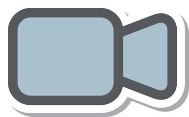 ステッカー風ミニミニアイコン　映写機