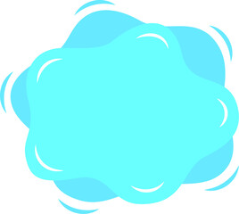 Abstract vector banner. Fluid shape liquid design element. Graphic for quotes copy space frame template.