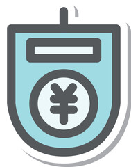 ステッカー風ミニミニアイコン　電子マネー