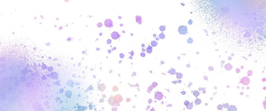 abstract background with splashes coloured in pastel purple colours on transparent background clip art