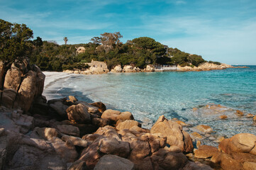 Fototapeta na wymiar Emerald coast, Sardinia island, Italy