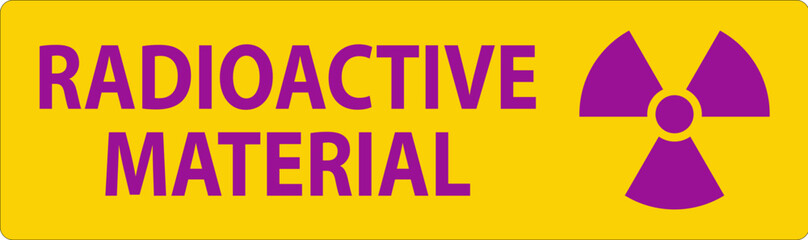 Caution Sign Radioactive Materials