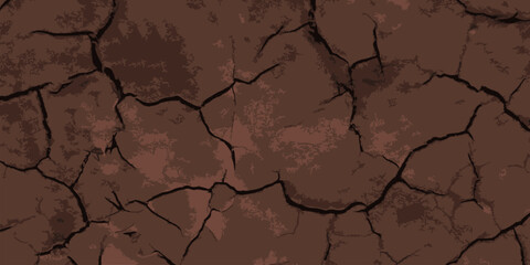 Dry earth vector background. Vector texture.