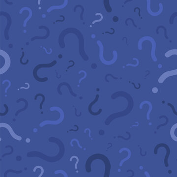 Simple question mark texture - seamless vector. Vector texture.