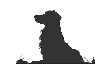 Silhouette of a dog. Vector illustration desing.