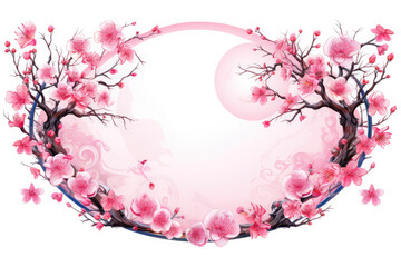 magic banner for astrology flowers background