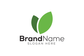 Leaf logo design vector template