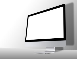 computer with cut out screen