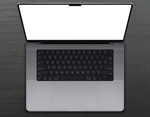 laptop with cut out screen