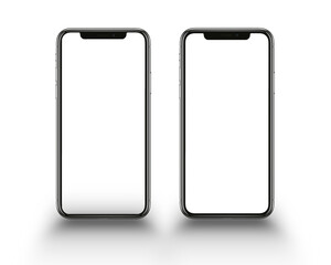 isolated phone mockup without background