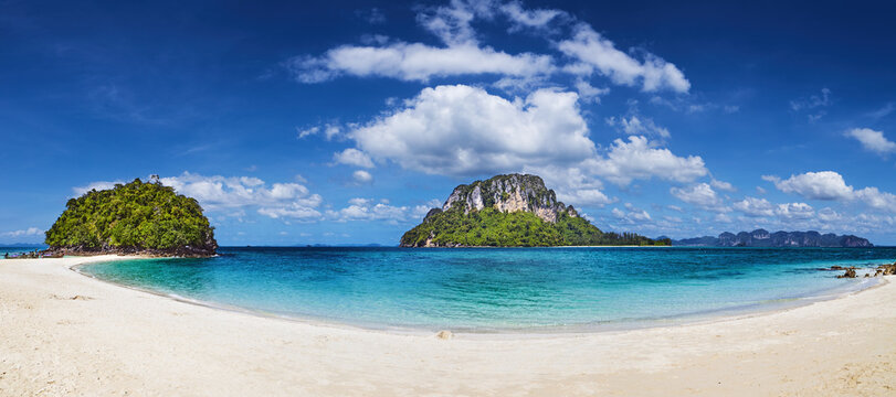 Tropical beach panorama, Thailand