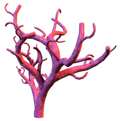 3D Rendering Coral on White © photosvac