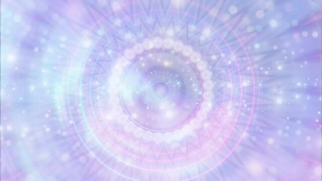 Abstract Ethereal Mandala Meditation Visualization, Video, Animation, Vertical, Horizontal