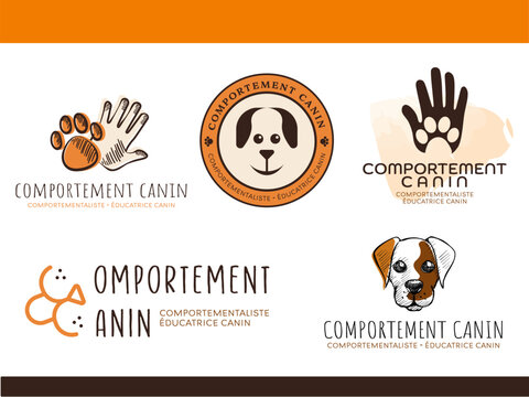 Logo chien comportement