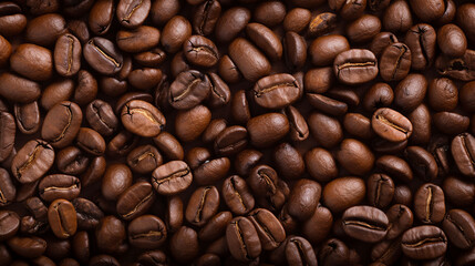 Obraz premium background full of coffee beans, Generative Ai