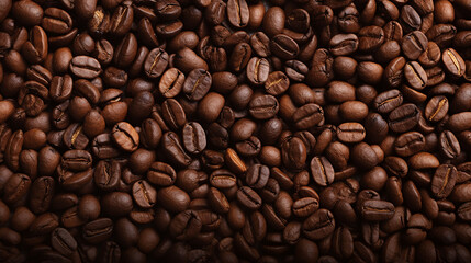 Fototapeta premium background full of coffee beans, Generative Ai