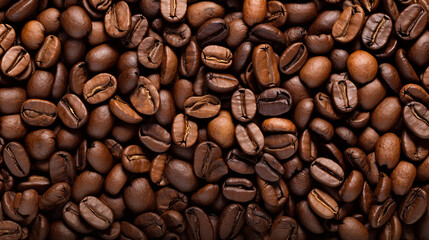 Obraz premium background full of coffee beans, Generative Ai
