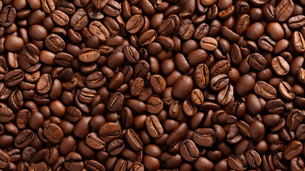 Fototapeta premium background full of coffee beans, Generative Ai