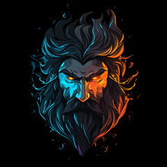A guy with a beard esport logo
