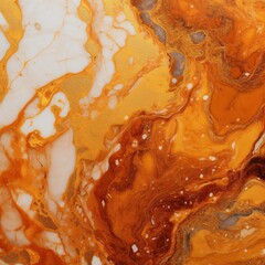 Luxury Marble Digital Art - Orange Marble with Gold, Background 4K Quality, JPEG	