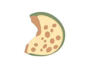 Cheese, vector illustration isolated on white background