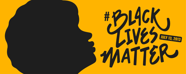 Black Lives Matter with Silhouette 