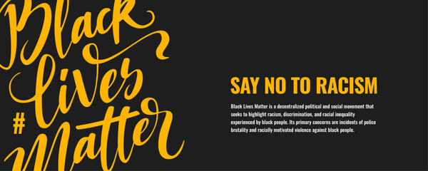 Black Lives Matter Banner Template
