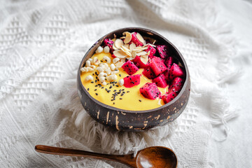 Mango and Pineapple Smoothie Bowl