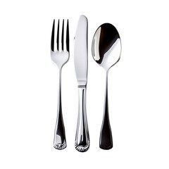 Fork, spoon and knife stickers, AI generated