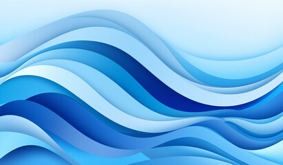 Obraz premium Geometrical Wave Pattern, Blue