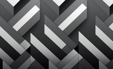 Geometrcial Pattern, black and White