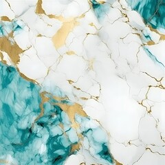 Luxury Marble Digital Art - Turquoise Marble with Gold, Background 4K Quality, JPEG	
