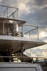 Luxury yacht, detail, northern Mediterranean