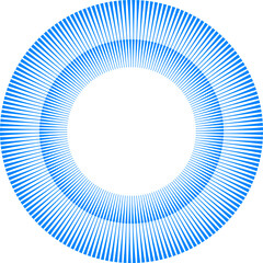 Abstract blue circle