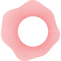 Pink frame isolated. Abstract circle