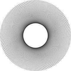 3d render of a spiral. Abstract circle