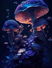 magical mushrooms: Enchanting forest landscapes and mysterious mushroom kingdoms await you.