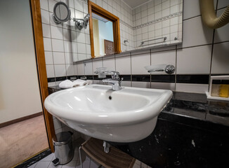bathroom in a luxury villa prepared for the arrival of guests, Croatia