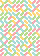 Abstract geometric pattern, seamless Bauhaus design, A4 cover background