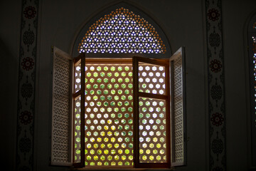 a open window in a historical place