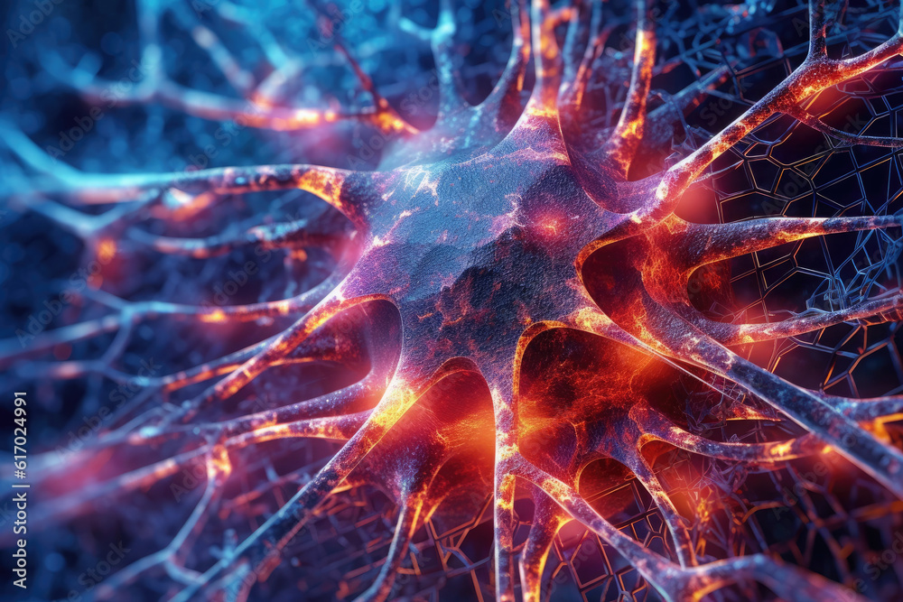 Aufkleber advanced artificial intelligence, neural network, ann.abstract graphics scheme of neural machine min