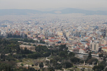 Fototapeta na wymiar Veduta panoramica di Atene