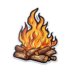 bonfire sticker, Generative AI