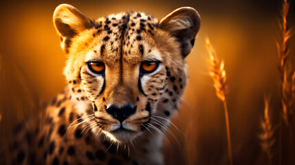 Fototapeta na wymiar Wild Cheetah in its Natural Habitat - Captivating Wildlife Photography, AI Generated