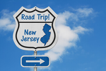 New Jersey Road Trip Highway Sign