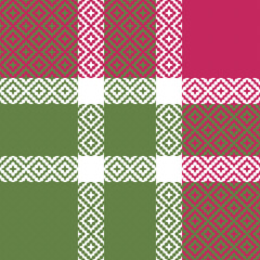Scottish Tartan Pattern. Traditional Scottish Checkered Background. Traditional Scottish Woven Fabric. Lumberjack Shirt Flannel Textile. Pattern Tile Swatch Included.